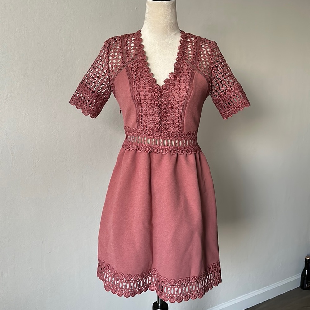 hollowed carved design dress